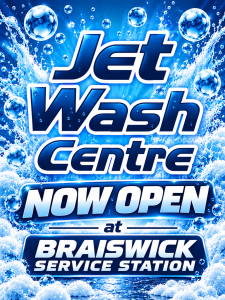 Jet Wash Centre Now Open at Braiswick Service Station